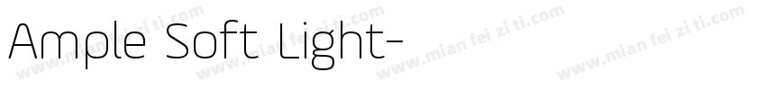Ample Soft Light字体转换